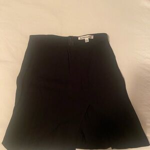 Reformation Classic Black Mini Skirt